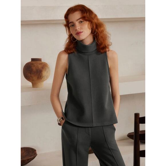 OGL Turtle Neck Split Hem Top NWT SIZE S - Picture 2 of 4